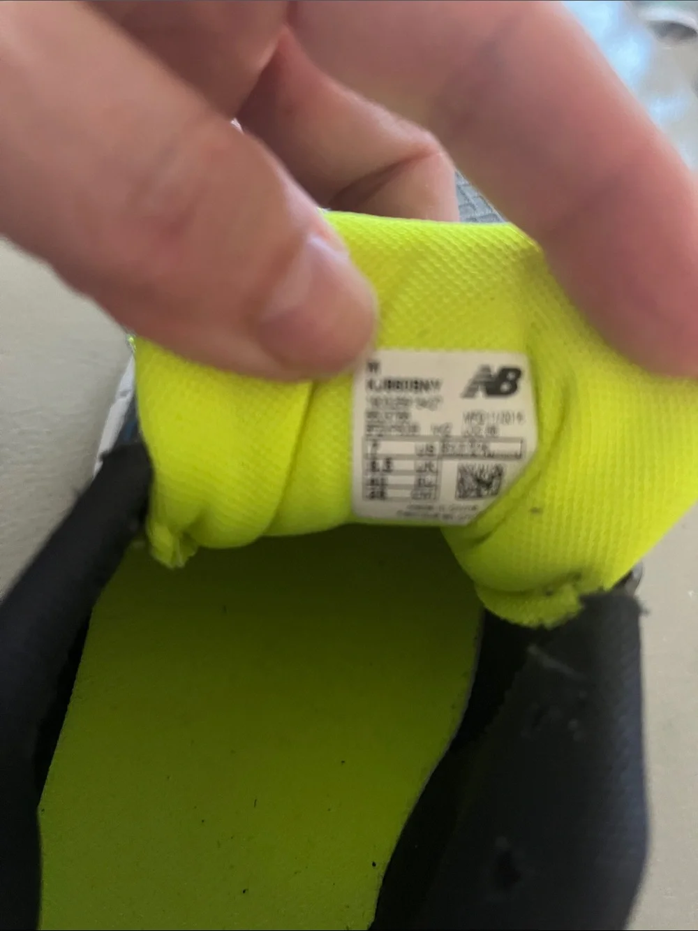 New Balance Kids Gray, Blue & Lime Athletic Sneakers